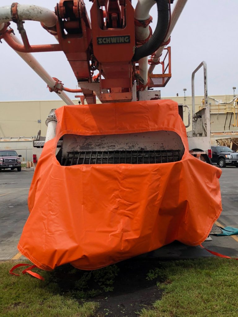 Concrete Pump Hopper Tarps